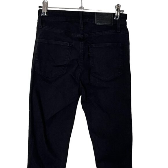 Levi’s 721 High Rise Skinny Ripped Jeans Black Women’s Size 25x30 Distressed - Picture 6 of 15